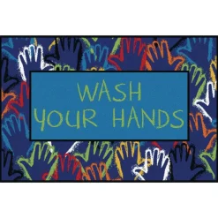 Wash Your Hands Rug, 4' x 6'