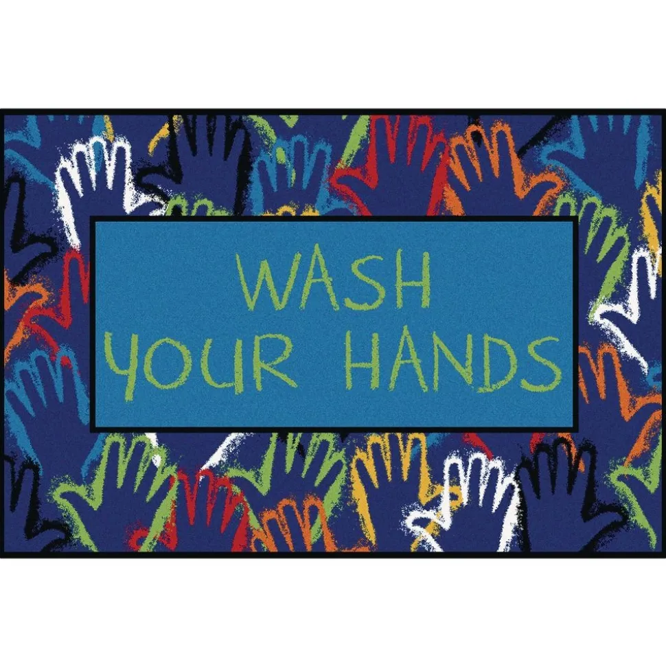 Wash Your Hands Rug, 4' x 6'