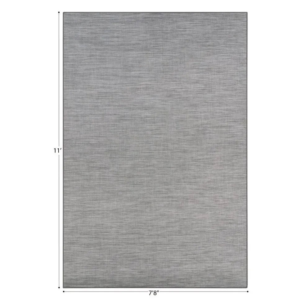 Water Mill 7'8" x 11" Indoor/Outdoor Rug in color Haze