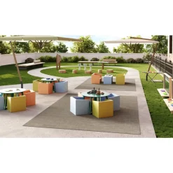 Water Mill 7'8" x 11" Indoor/Outdoor Rug in color Ridgeline