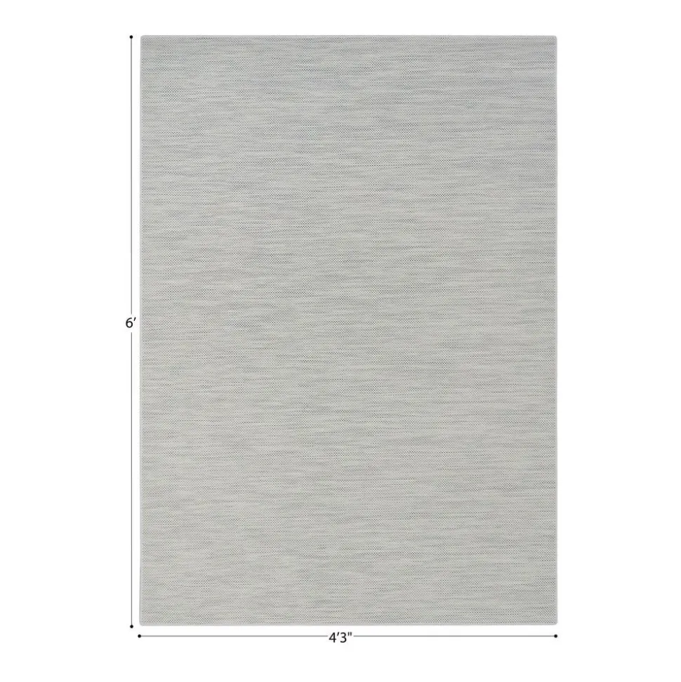 Water Mill 4'3" x 6' Indoor/Outdoor Rug in color Infusion