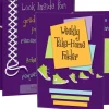 Weekly Take-Home Tri-Fold 3-Pocket Folders - 12 folders