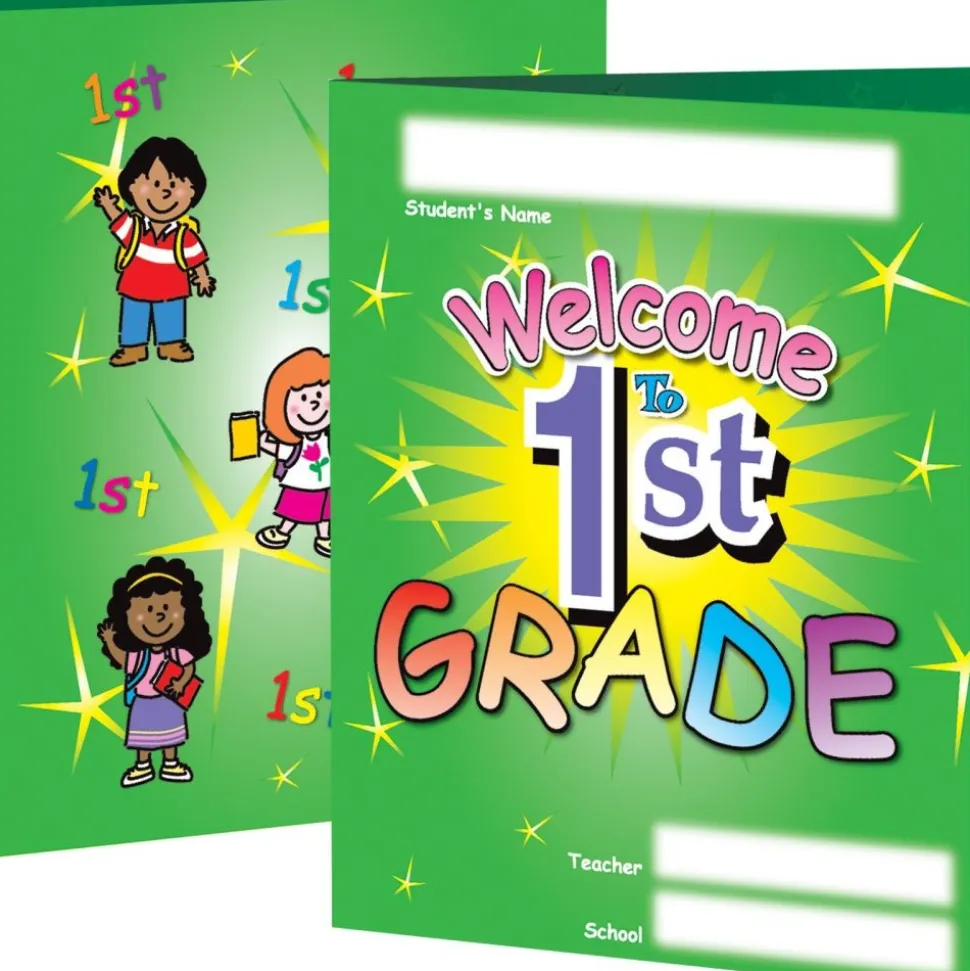 Welcome To First Grade Folders - 12 folders