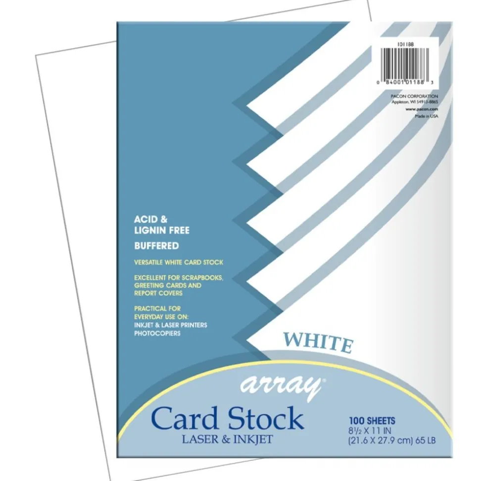 White Cardstock - 100 Sheets
