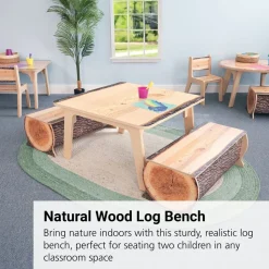 Whitney Brothers® Nature View Live Edge Small Log Bench - 10