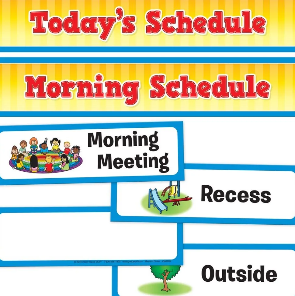 Whole-Class Visual Schedule Pocket Chart Refill Cards