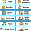 Whole-Class Visual Schedule Pocket Chart? & Cards