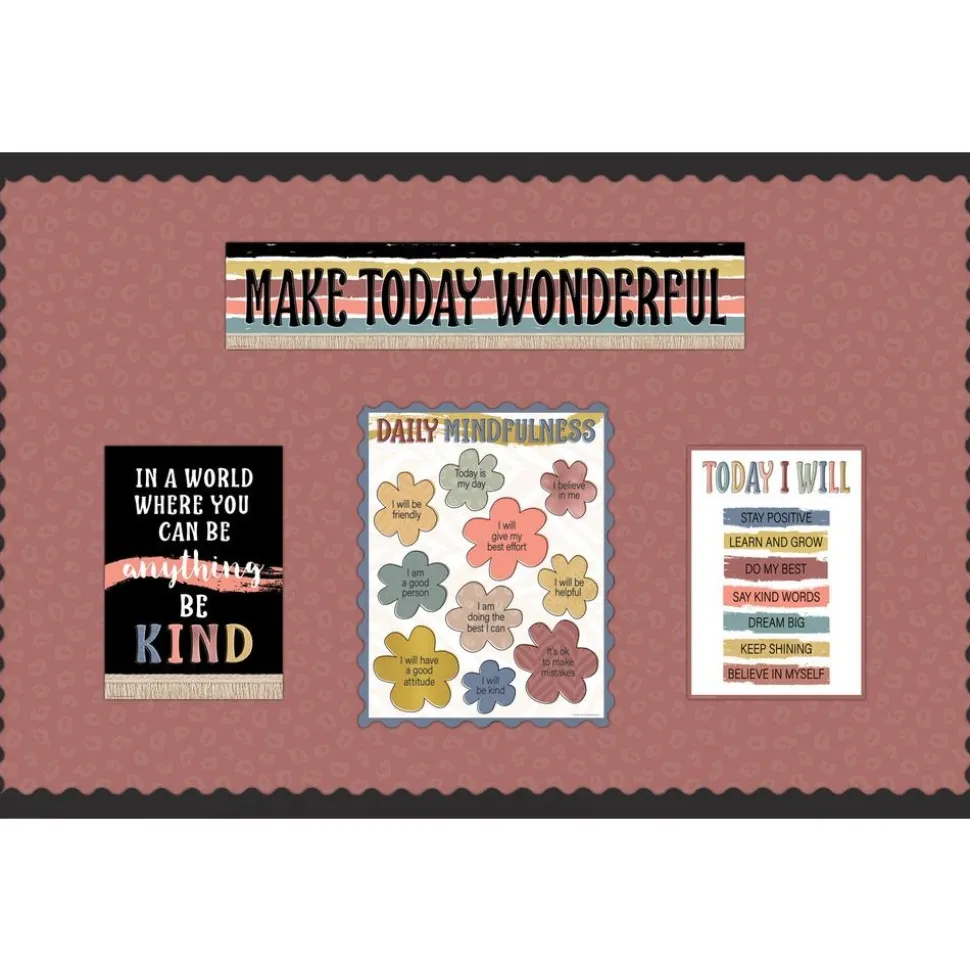Wonderfully Wild Deep Rose Creative Class Fabric