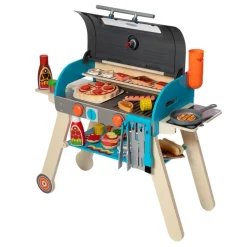 Wooden Deluxe Barbecue Grill, Smoker and Pizza Oven