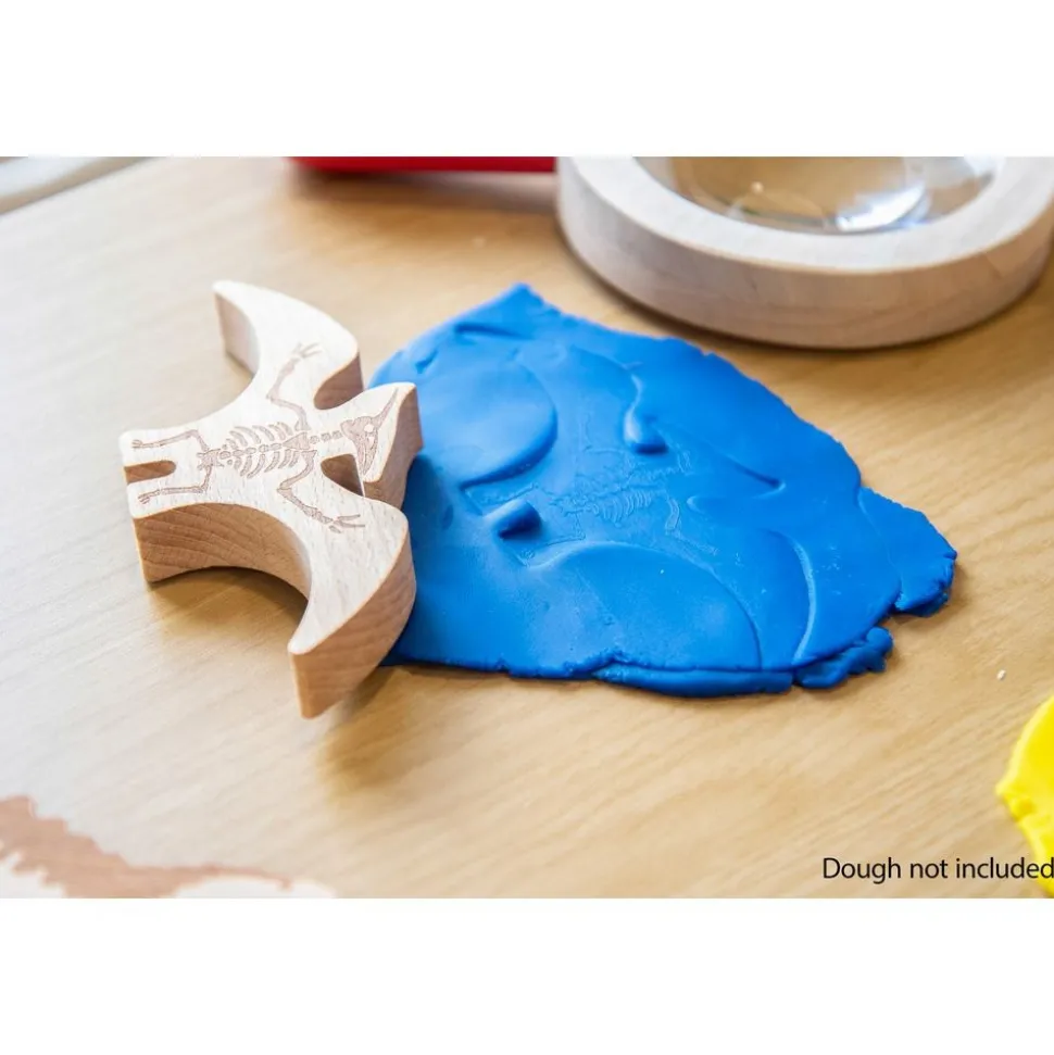Wooden Dinosaur Blocks - 10pcs
