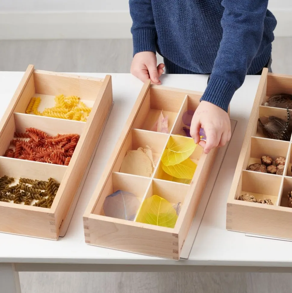 Wooden Discovery Boxes - Set of 3