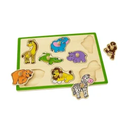 Wooden Flat Puzzles - Set of 6