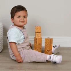 Wooden Pattern Bricks, 10pk