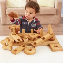 Wooden Stack and Build Block