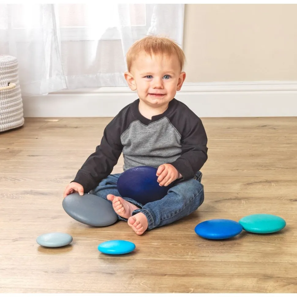 Wooden Stacking Pastel Pebbles