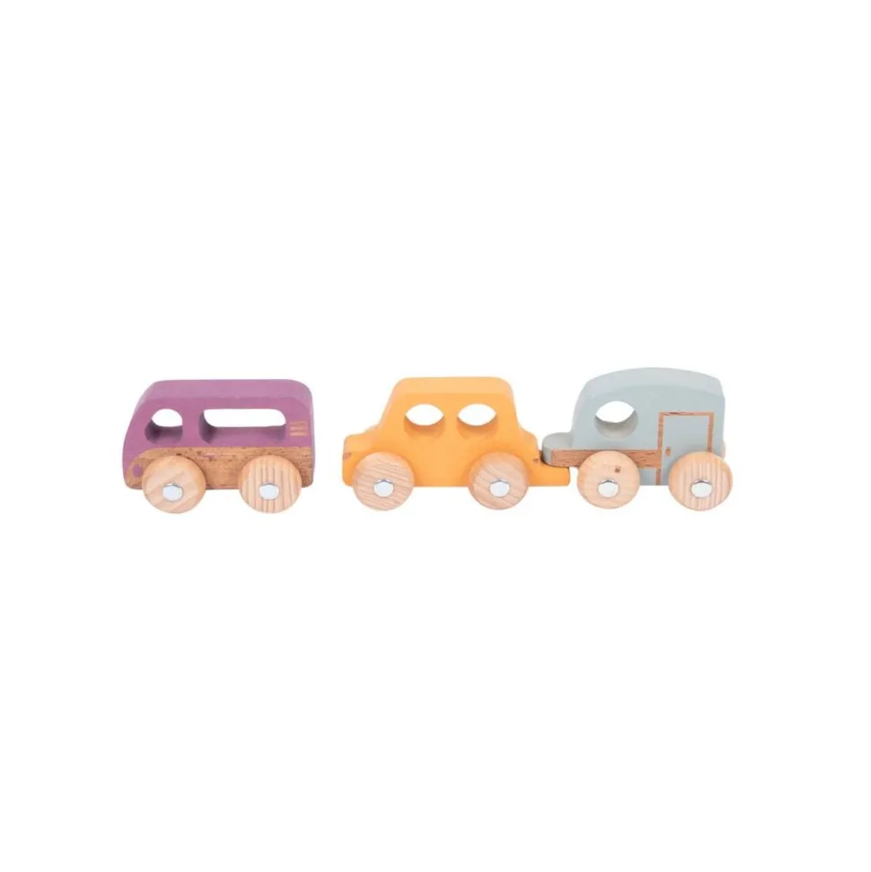 Wooden Vehicles, Set of 12 - Rainbow