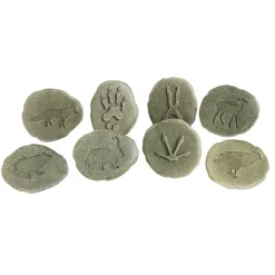 Woodland Animal Footprint Stones - Set of 8