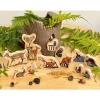 Woodland Animals Families Wooden Characters - 12pcs