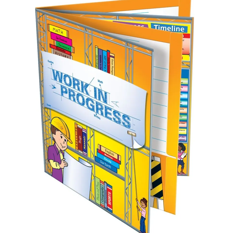 Work-In-Progress 4-Pocket Folders - 12 folders