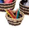 Woven Rush Grass Bowls - Set of 3