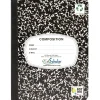 Writing Journal, 100 Sheets - Marble Black