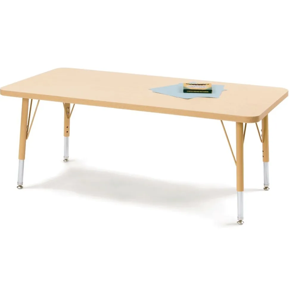 30" x 48" Berries® Maple Prism Activity Table - Rectangle, 24" - 31" high