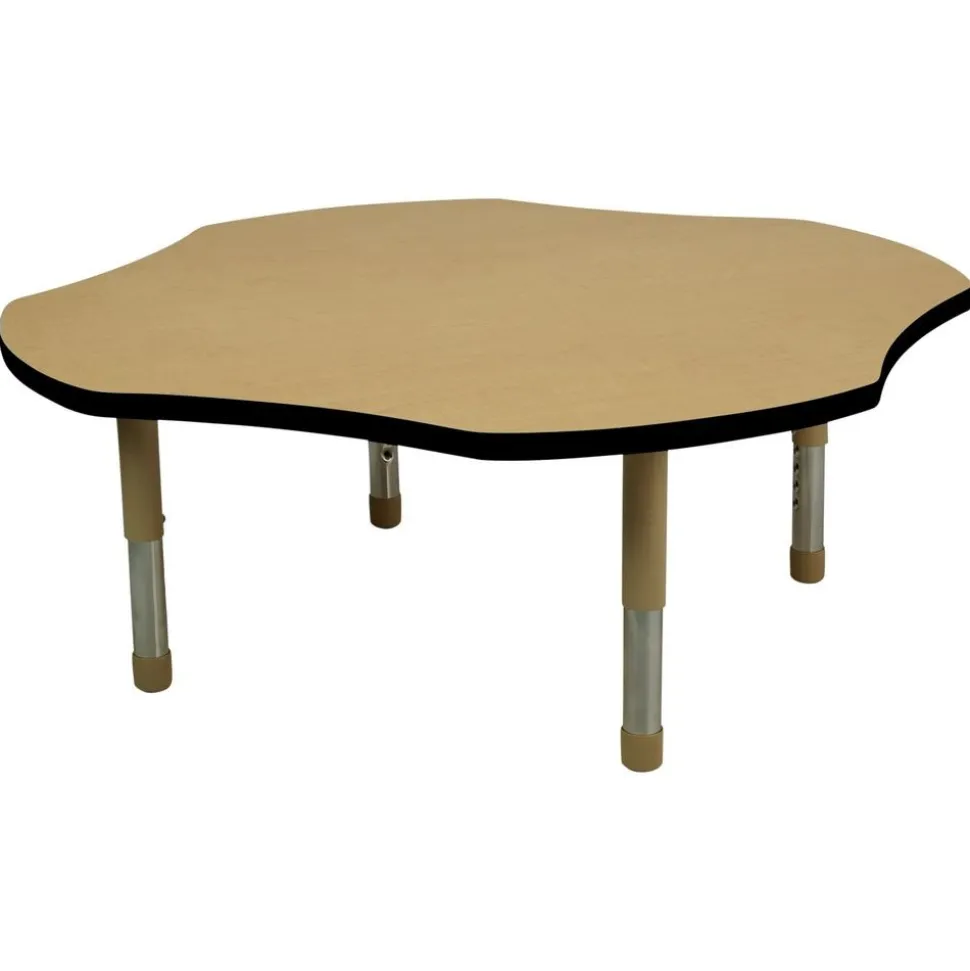 48" x 48" Clover Activity Table with Adjustable Tiny Tot Legs