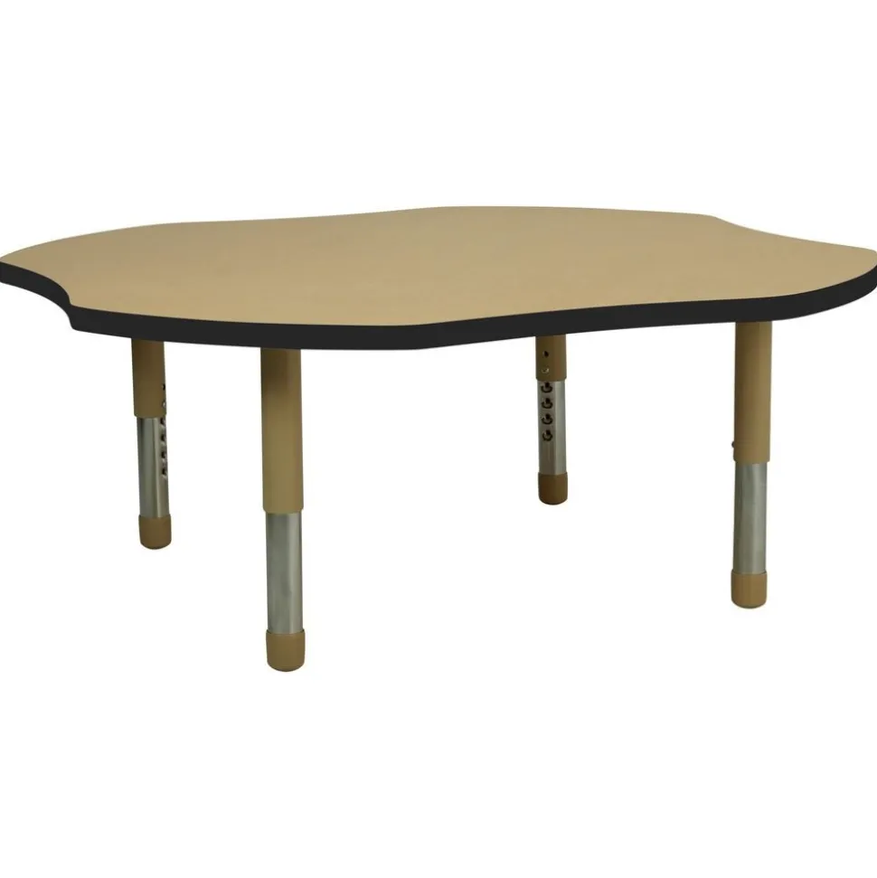 48" x 48" Clover Activity Table with Adjustable Tiny Tot Legs