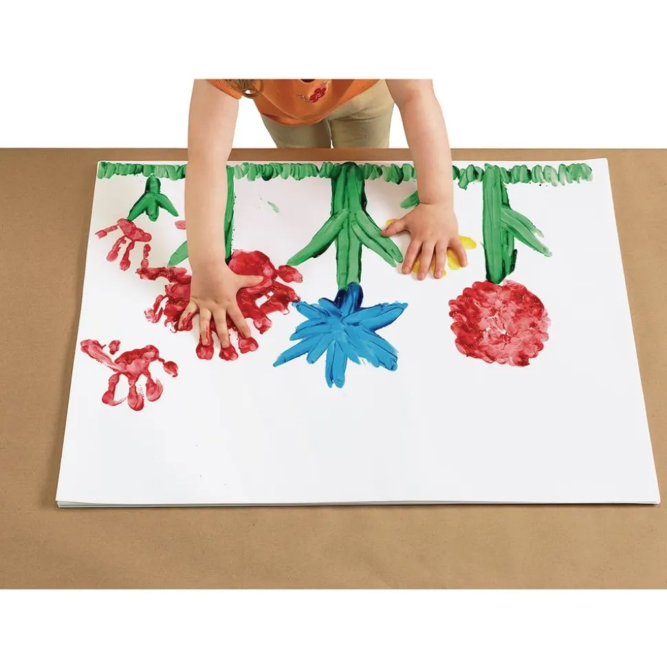 16" x 22" Glossy Finger Paint Paper - 100 Sheets