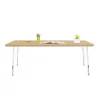 30" x 60" Rectangle Activity Table with Standard Legs - Maple/White