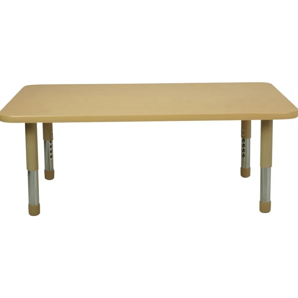 30" x 48" Rectangle Activity Table with Adjustable Tiny Tot Legs - Maple/Maple