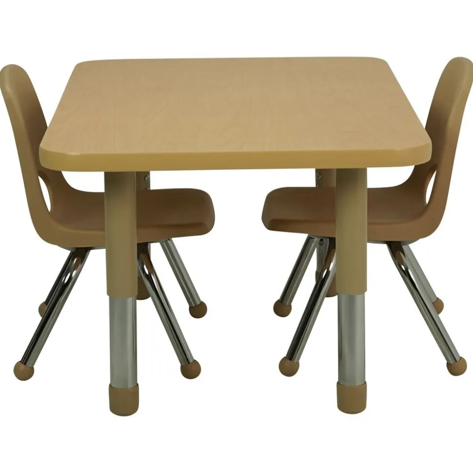 24" x 36" Rectangle Activity Table with Adjustable Tiny Tot Legs - Maple/Maple