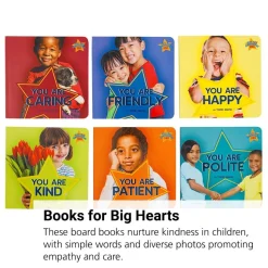 You Are Awesome Board Books - Caring, Friendly, Happy, Kind, Patient, Polite - Set of 6