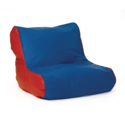 Youth High-Back Beanbag Chair - Green/Blue