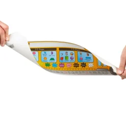 Zaner-Bloser Bus Shaped Self-Adhesive Vinyl Desktop Helpers™ - Set Of 24