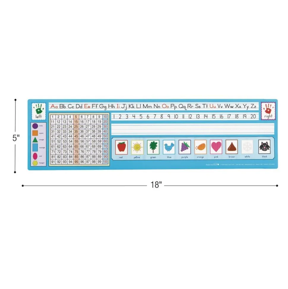 Zaner-Bloser 100 Grid Self-Adhesive Vinyl Desktop Helpers™ - Set Of 24