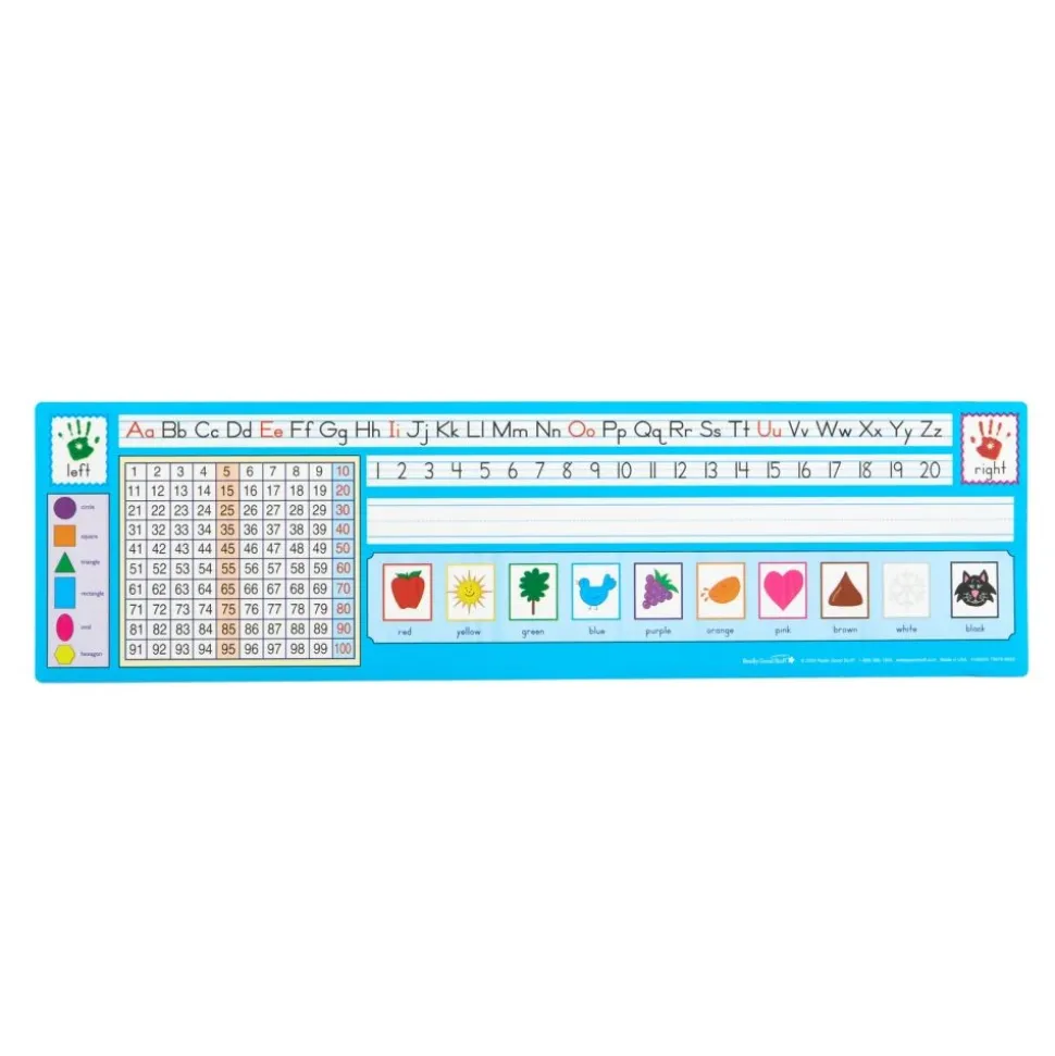 Zaner-Bloser 100 Grid Self-Adhesive Vinyl Desktop Helpers™ - Set Of 24