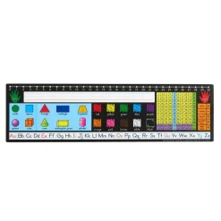 Zaner-Bloser 120 Grid with Number Line Self-Adhesive Vinyl Desktop Helpers™ - Set Of 24