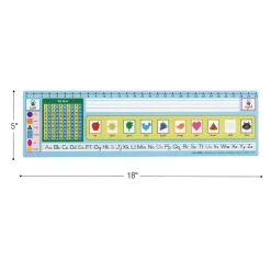Zaner-Bloser 100-Grid with Number Line Self-Adhesive Vinyl Desktop Helpers™ - Set Of 24