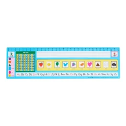 Zaner-Bloser 100 Grid with Number Line Self-Adhesive Deluxe Plastic Desktop Helpers™ - Set Of 24