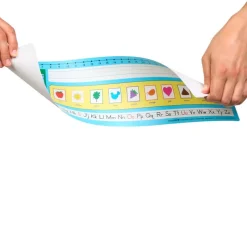 Zaner-Bloser 100 Grid with Number Line Self-Adhesive Deluxe Plastic Desktop Helpers™ - Set Of 24