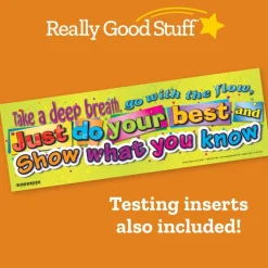 Zaner-Bloser Kindergarten Two-Sided Cardstock Desktop Helpers™ with Testing Inserts - Set Of 12