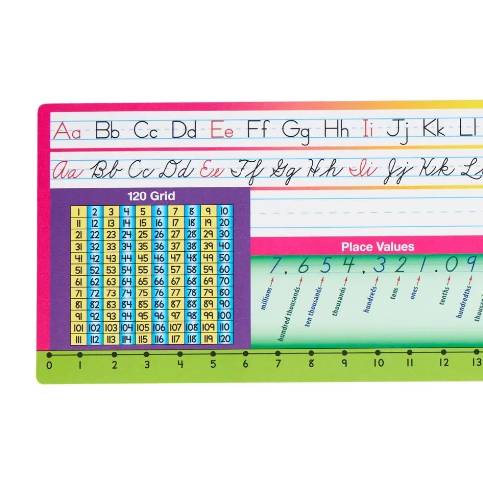 Zaner-Bloser Print Cursive Self-Adhesive Deluxe Plastic Desktop Helpers™ - Set Of 24
