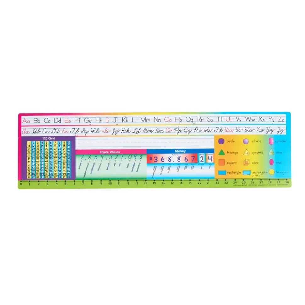 Zaner-Bloser Print Cursive Self-Adhesive Deluxe Plastic Desktop Helpers™ - Set Of 24
