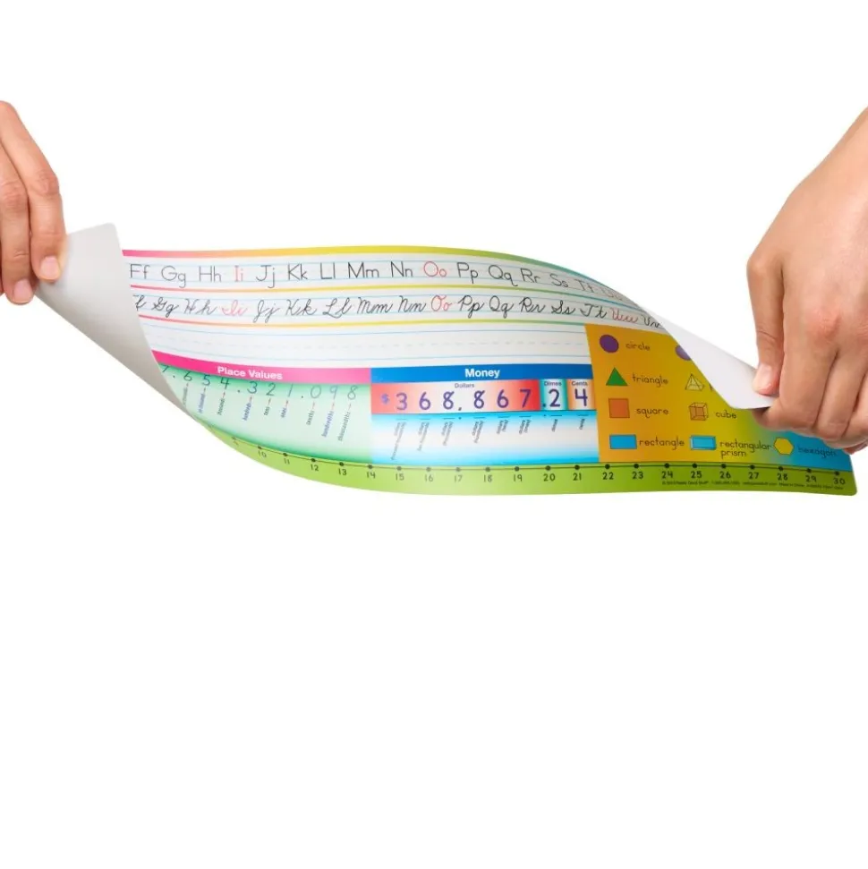 Zaner-Bloser Print Cursive Self-Adhesive Deluxe Plastic Desktop Helpers™ - Set Of 24