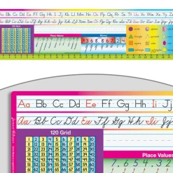 Zaner-Bloser Print Cursive Self-Adhesive Deluxe Plastic Desktop Helpers™ - Set Of 24