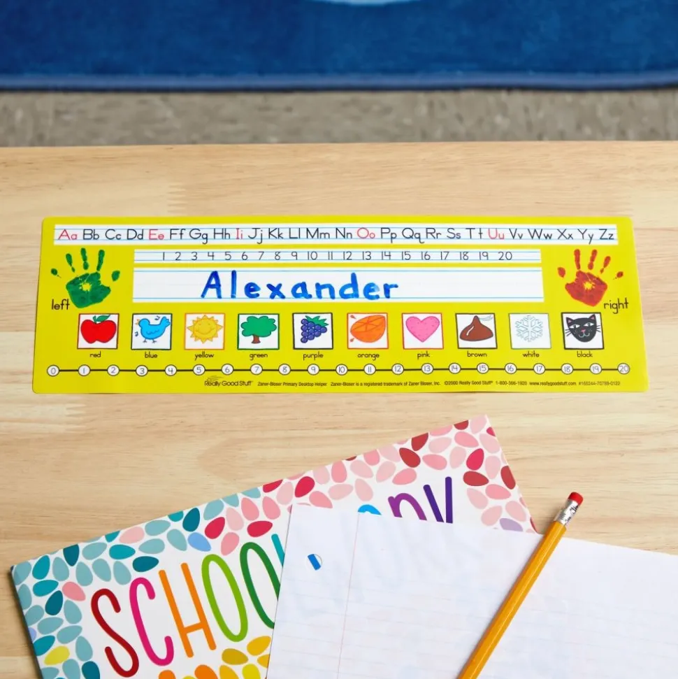 Zaner-Bloser Print Self-Adhesive Vinyl Desktop Helpers™ - Set Of 24