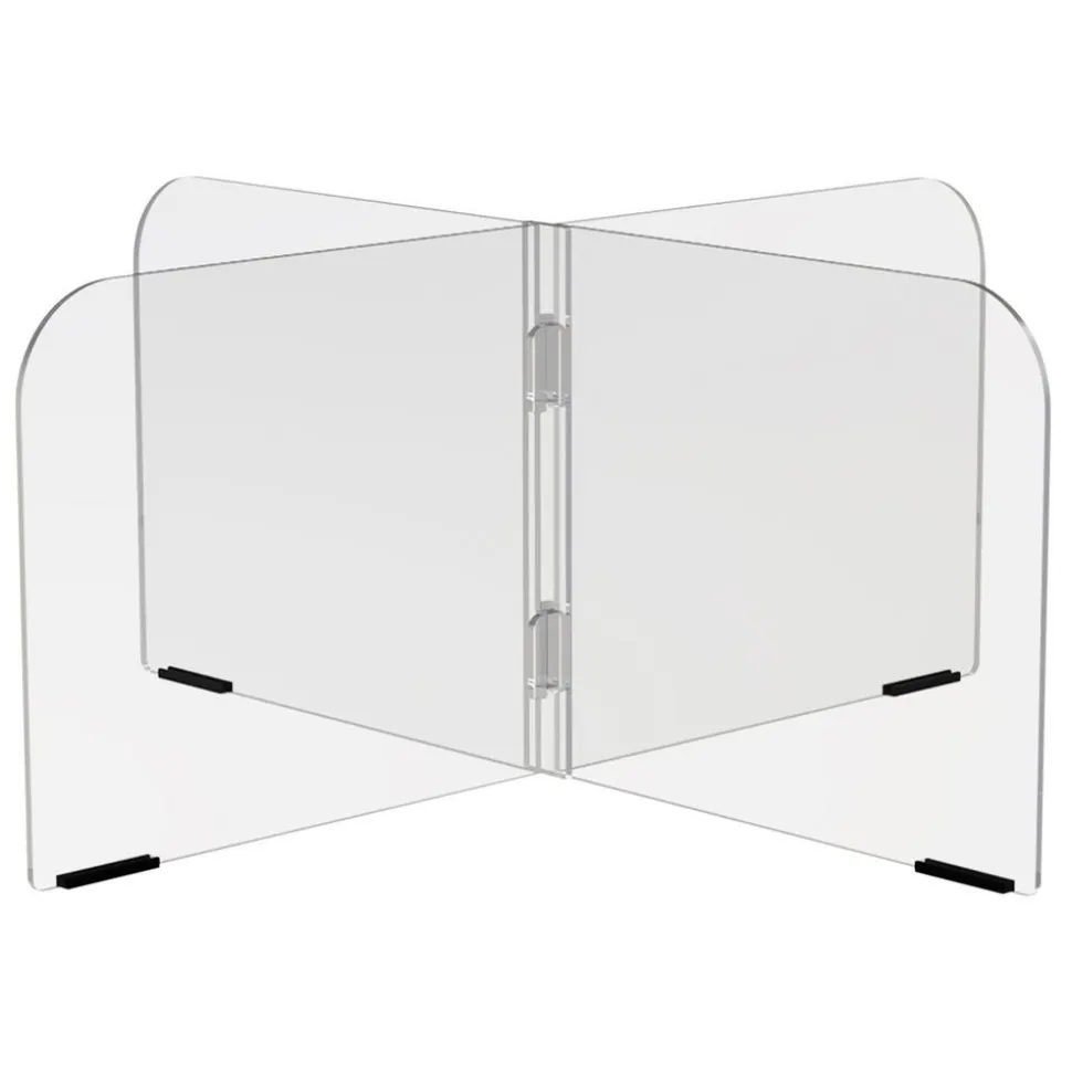 4-Zone Sneeze Guard - 36” x 36”