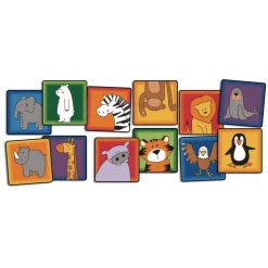 Zoo Animals Seating Squares - Set of 12 Kids Value PLUS